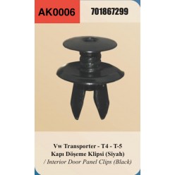 VW TRANSPOR KAPI DÖŞEME KLİPSİ SİYAH