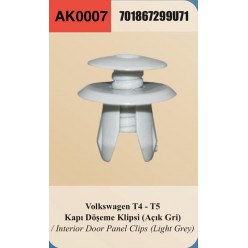 VW T4-T5 KAPI DÖŞEME KLİPSİ AÇIK GRİ
