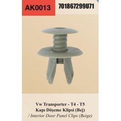 VW TRANSP T4 T5 KAPI DÖŞEME KLİPSİ (BEJ)