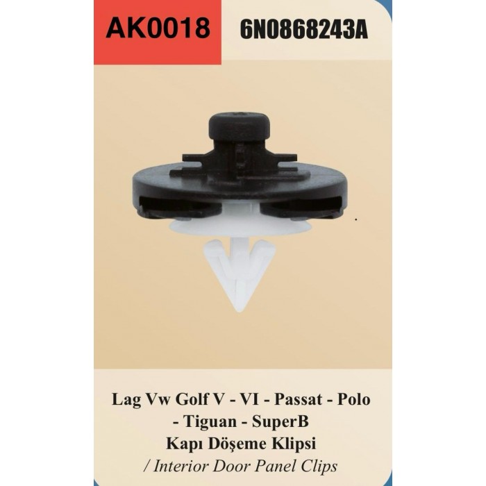 VW GOLF 5 6 PASSAT KAPI DÖŞEME KLİPSİ