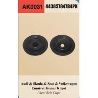 AUDİ KEMER TOKA KLİPSİ (SİYAH)