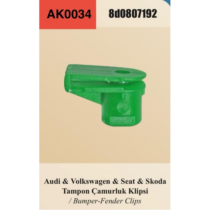 VOLKS SKODA UNIVER TAMPON ÇAMUR KLİPSİ