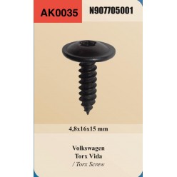 TORX VİDA 4,8X16X15mm 
