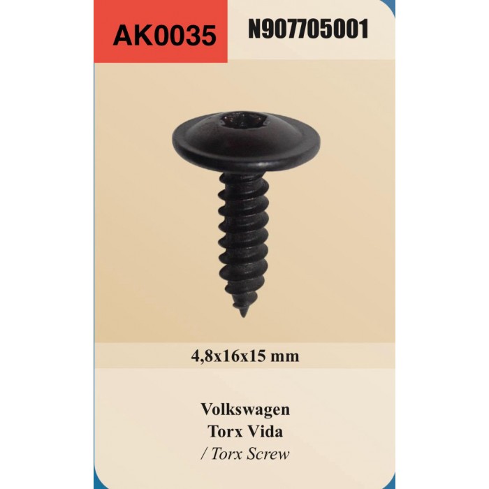 TORX VİDA 4,8X16X15mm 