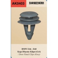 BMW E-46-E-60 KAPI DÖŞEME KLİPSİ GRİ