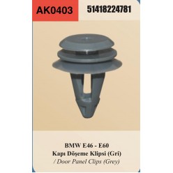 BMW E-46-E-60 KAPI DÖŞEME KLİPSİ GRİ