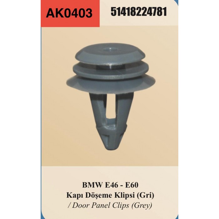 BMW E-46-E-60 KAPI DÖŞEME KLİPSİ GRİ