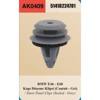 BMW KAPI DÖŞEME KLİPSİ GRİ