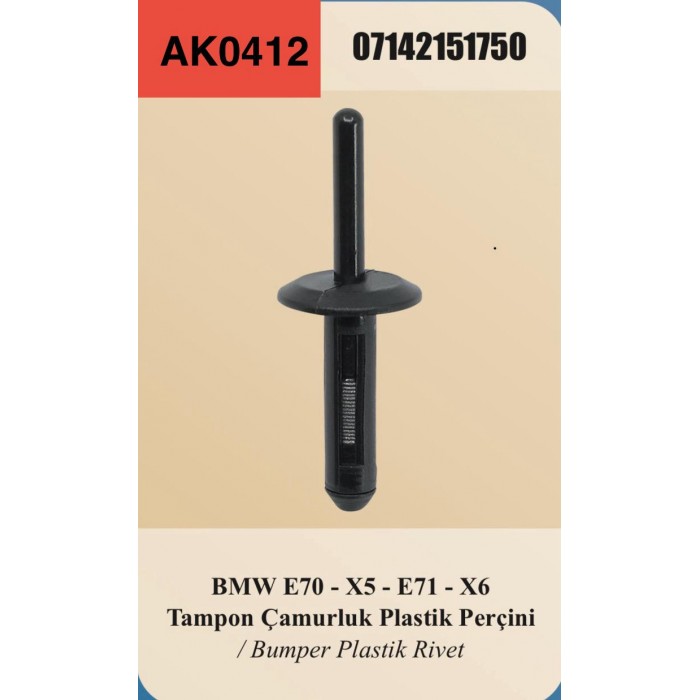 BMW TAMPON PLASTİK PERÇİN