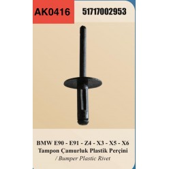 BMW TAMPON ÇAM PLASTİK PERÇİNİ