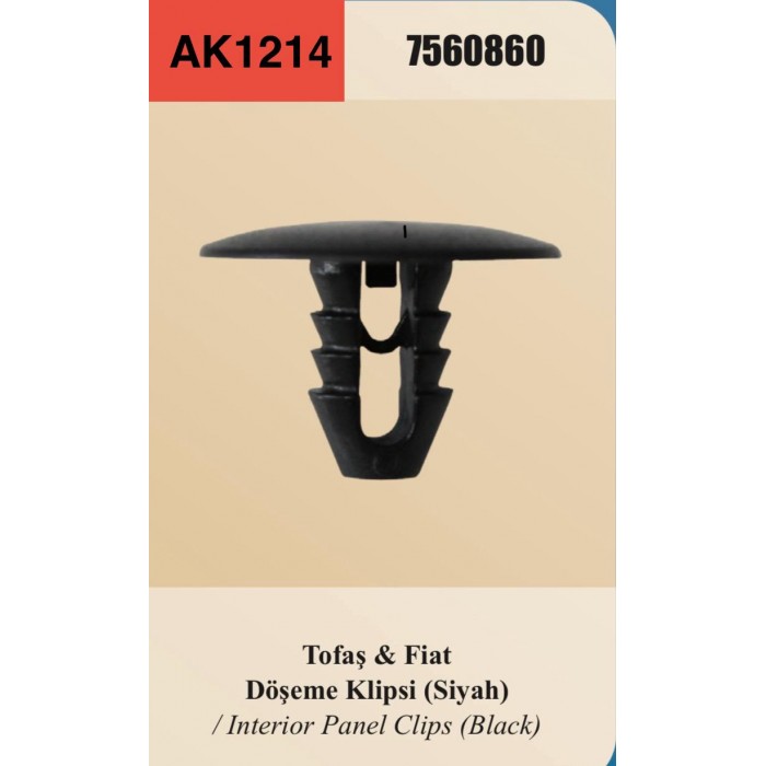 TOFAŞ & FIAT DÖŞEME KLİPSİ (SİYAH)