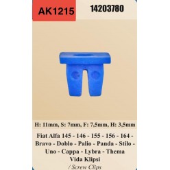 VİDA KLİPSİ FİAT DOBLO PALİO UNİVERSAL