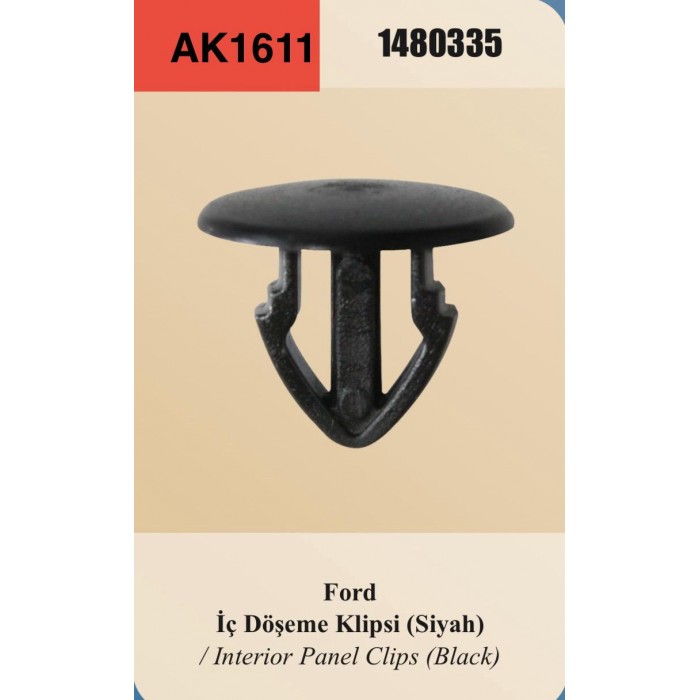 FORD İÇ DÖŞEME KLİPSİ (SİYAH)