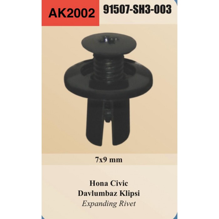 CİVİC DAVLUMBAZ KLİPSİ 7,9 MM