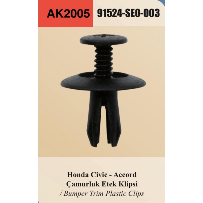 HONDA CIVIC ÇAMURLUK ETEK KLİPSİ