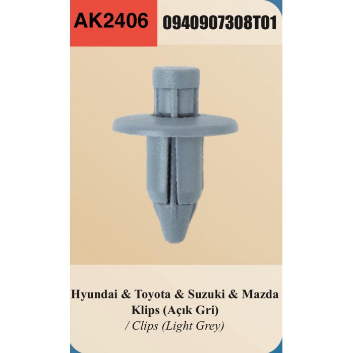 HYUNDAI SUZUKI GRİ KLİPS