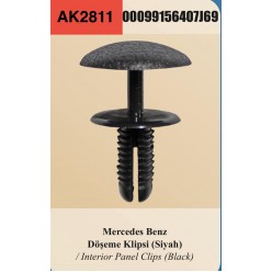 DÖŞEME KLİPSİ MERCEDES BENZ SİYAH