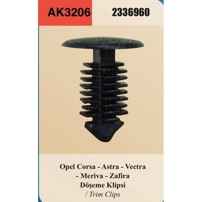 CORSA ASTRA VECTRA DÖŞEME KLİPSİ
