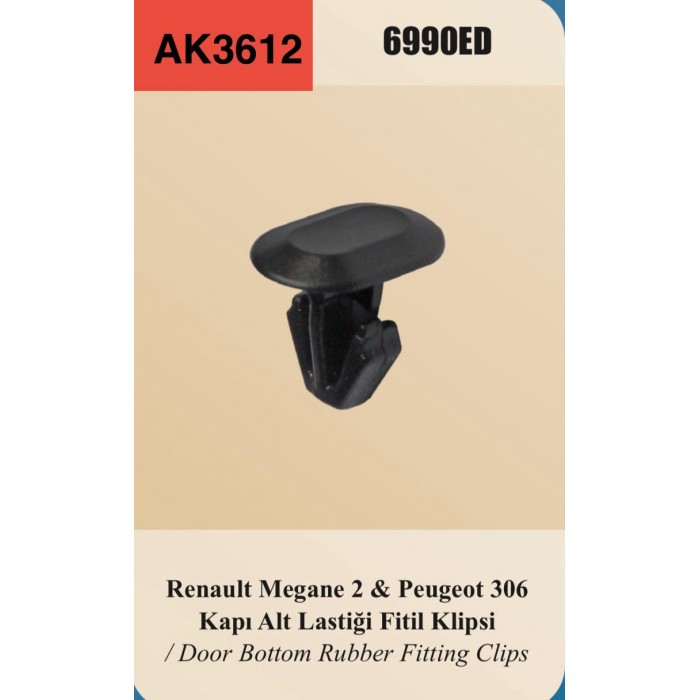 RENO PEJO CITR KAPI ALT LASTİK KLİPSİ