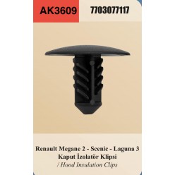 MEGANE 2 KAPUT İZOLATÖR KLİPSİ