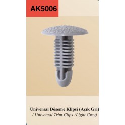 ÜNİVERSAL DÖŞEME KLİPSİ (GRİ)