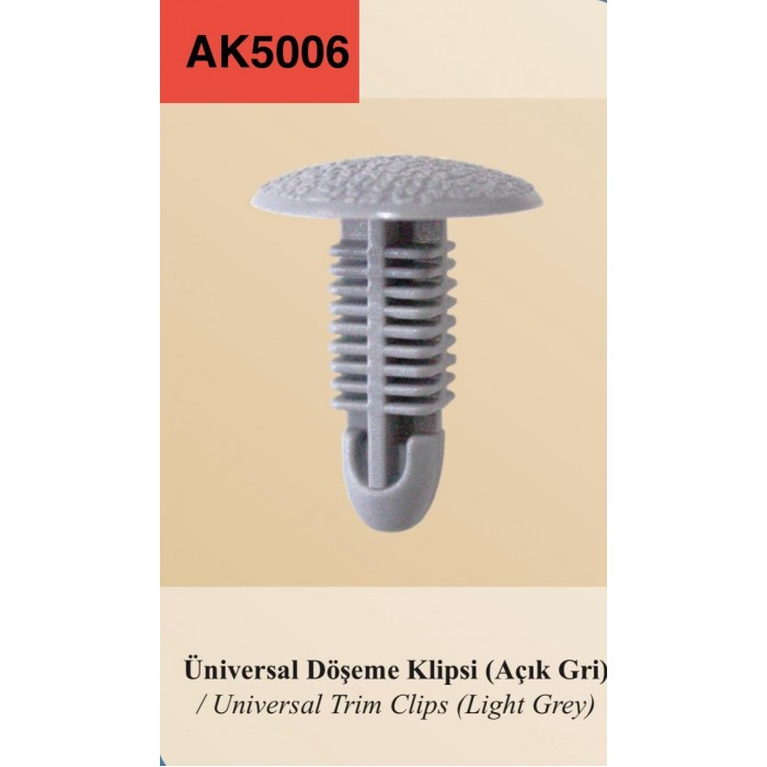 ÜNİVERSAL DÖŞEME KLİPSİ (GRİ)