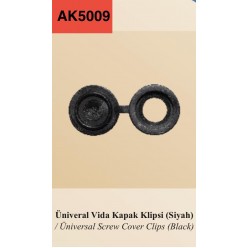 VİDA KLİPS KAPAĞI ÜNİVERSAL SİYAH